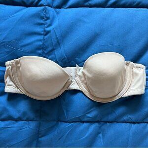 Self Expressions Nude Strapless Bra – Size 34A, Seamless & Supportive
